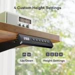 Marsail 55x24 Electric Standing Desk - Adjustable Height Computer Desk with Memory Presets, Storage Bag & Cable Management for Home Office & Gaming Workstations