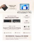 origimagic N4 Mini PC 11 Pro, Ryzen 9 6900HX (Up to 4.9GHz), Radeon 680M GPU, Gaming Desktop Computer, 32GB LPDDR5 RAM 1TB SSD, Dual 1000Mbps NIC LAN, 4K Triple Display, WiFi 6E, BT5.3