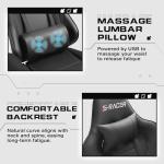 Homall Ergonomic Gaming Chair with Footrest - Black