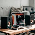 LONPOO Computer Speakers for Desktop and Laptop,30 Watts RMS Bluetooth Bookshelf Speakers with 3" Aluminium Speaker,Aux,Sold As Pair