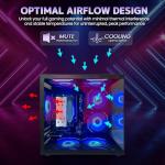 suevery Gaming Desktop Computer | 16G Memory | 512G SSD | AMD Ryzen5 5600GT | 6Core CPU Integration Radeon Vega Graphics | Wi-Fi Prebuilt Gamer Pc Black