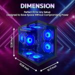 suevery Gaming Desktop Computer | 16G Memory | 512G SSD | AMD Ryzen5 5600GT | 6Core CPU Integration Radeon Vega Graphics | Wi-Fi Prebuilt Gamer Pc Black