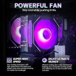 suevery Gaming Desktop Computer | 16G Memory | 512G SSD | AMD Ryzen5 5600GT | 6Core CPU Integration Radeon Vega Graphics | Wi-Fi Prebuilt Gamer Pc Black