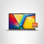 ASUS Vivobook Go 15.6” Slim Laptop, AMD Ryzen 5 7520U, 8GB, 512GB, Windows 11 Home, Cool Silver, Military Grade Durability, Fast Charging, Webcam Shield, E1504FA-AS54
