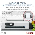 Canon imagePROGRAF TC-21 24" - Large Format Printer, Poster & Plotter Printer, Automatic Roll & Cut Sheet Paper Feeder, Includes 280 ml of Ink, White