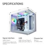 suevery Desktop Computers,32G RAM,1TB NVMe SSD,Core i5-12400F,RTX 3050 6G,Prebuilt Gaming PC,Tower Computer Gamer,Work,VR,4K,Home and Business WiFi 6 White