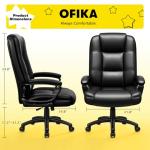 OFIKA Ergonomic Adjustable Desk Chair - Black