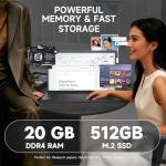 Dell Inspiron 15 3530 Laptop Computer, 15.6" Touchscreen WVA LED FHD Anti-Glare Display, 20GB RAM, 512GB SSD, Windows 11 Pro, Intel 10-Core i5-1334U, AI Copilot for Student & Business