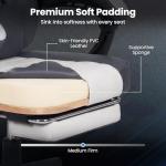 Giantex Gaming Chair, Ergonomic Video Game Chair w/Footrest, Lumbar Support, Headrest, Reclining Backrest & Linkage Armrests, Height Adjustable 360° Swivel Computer Desk Chair for Home Office (Grey)