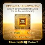 Lenovo IdeaPad Slim • 15.6" FHD Touchscreen Laptop • Intel Core i5-1335U (10 Cores) • 12GB DDR4RAM • 768GB Storage (256GB SSD + 512GB Portable Drive) • Privacy Shutter • 10H Battery • Windows 11