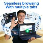 Lenovo IdeaPad Slim • 15.6" FHD Touchscreen Laptop • Intel Core i5-1335U (10 Cores) • 12GB DDR4RAM • 768GB Storage (256GB SSD + 512GB Portable Drive) • Privacy Shutter • 10H Battery • Windows 11