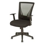 Brenton Studio Radley Black Mesh Mid-Back Chair