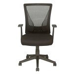 Brenton Studio Radley Black Mesh Mid-Back Chair