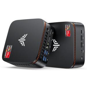 KAMRUI Mini PC, AMD Ryzen 7 7735HS Mini Gaming Computers(Beat 6800H, 8C/16T, Max 4.75GHz), 16GB LPDDR5 RAM 512GB SSD Micro Desktop Computer, Triple Display, WiFi 6, BT5.2, 2.5Gbps LAN, Office Home