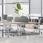 Sweetcrispy Home Office Managerial Executive Chair, Ergonomic Mesh Adjustable Swivel Mid-Back Chair with Comfortable Lumbar Support, Comfy Arms for Bedroom,Study,Student