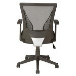 Brenton Studio Radley Black Mesh Mid-Back Chair