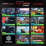 Periphio Dark Castle Prebuilt Gaming PC - AMD Ryzen 5 5600G CPU (4.4GHz Turbo) | Radeon Vega 7 iGPU (4GB) | 1TB M.2 NVMe SSD Storage | 16GB DDR4 RAM | Wi-Fi + BT | Windows 11 Gaming Desktop Computer