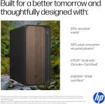 HP 2025 OmniDesk M03 Premium Business Next Gen AI Desktop Computer Intel Core Ultra 5 225(Up to 4.9GHz), 16GB DDR5 RAM, 256GB PCIe SSD,+ 1TB HDD Wi-Fi 6, HDMI, DP, 2-Monitor Support 4K, Windows 11