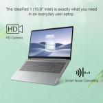 Lenovo Laptop for Business and Student with Lifetime Office 365, IdeaPad 15.6" FHD, 16GB DDR4 RAM, 512GB PCIe SSD, Intel Dual-Core, WiFi 6, Bluetooth 5.2, USB-C, WiFi 6, Windows 11, Gray
