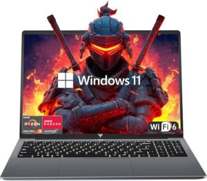 KAIGERR Laptop, Laptops with AMD Ryzen 4300U(Up to 3.7GHz), 16GB DDR4 512GB SSD Laptop Computer, 16.0inch Windοws 11 Laptop, 1920P FHD Display, WiFi 6, USB3.2, Type_C