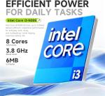 HP 17 Inch Laptop 2026 Edition, 16GB RAM 256GB SSD, Intel 13th i3 CPU (8 Cores), 17.3" IPS Display, Large Screen, Windows 11 with Office 365 for The Web, No Mouse