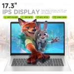 HP 17 Inch Laptop 2026 Edition, 16GB RAM 256GB SSD, Intel 13th i3 CPU (8 Cores), 17.3" IPS Display, Large Screen, Windows 11 with Office 365 for The Web, No Mouse