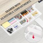 SHW 48-Inch Electric Height Adjustable Standing Desk with Drawer, Memory Preset and Cable Management Tray, Maple