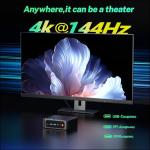 Beelink SEI Mini PC, AMD Ryzen 7 7735HS(up to 4.75GHz), 24GB LPDDR5 500GB PCIe x4, Radeon 680M Graphics Triple 4K Display, 2.5G LAN, Office Mini Desktop Computer