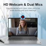 Lenovo 2026 IdeaPad Laptop for Student & Home, 15.6 inch with Office 365, 16GB RAM, 256GB SSD, 500GB External HDD, Intel Dual Core, WiFi 6, Windows 11, Long Battery Life, Essential Laptop