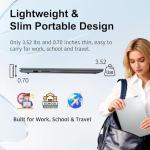 Lenovo 2026 IdeaPad Laptop for Student & Home, 15.6 inch with Office 365, 16GB RAM, 256GB SSD, 500GB External HDD, Intel Dual Core, WiFi 6, Windows 11, Long Battery Life, Essential Laptop