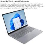 Lenovo ThinkBook 16 Gen 8 Business Laptop, 16" WUXGA IPS Display, Intel Core Ultra 7 255H, 32GB DDR5 RAM, 1TB PCIe SSD, Fingerprint Reader, Copilot AI PC Office 365 for Web, Arctic Grey Windows 11 Pro