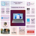 Lenovo IdeaPad Slim 3i 15.6" FHD Laptop • Microsoft Office 365 • 1.1TB Storage • LPDDR5 • Intel 4 Cores • 128GB SSD and 1TB Cloud • WiFi 6 • Military-Grade • Windows 11 • Essential Laptop
