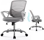 Office Chair Ergonomic Computer Chair Mesh Back Desk Chair Mid Back Task Chair with Armrests/Height Adjustable for Home Office Gaming