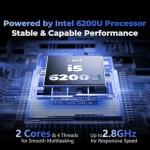 SAGAWHALE 2026 Laptop Computer 15.6" FHD IPS, 16GB RAM 512GB SSD, 2-Core i5-6200U up to 2.8GHz, Win 11 Pro, 3.5 lbs, Backlit Keyboard, Silver, Dual USB 3.0, Mini HDMI,TF Card Slot, Wi-Fi, BT 4.2