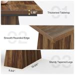 Tribesigns 63-Inch Executive Desk, Modern Office Computer Desk with Sturdy Double Pedestal, Large Study Writing Table Simple Workstation for Home Office, Rustic Brown