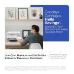 Epson EcoTank ET-3950 Wireless All-in-One Color Supertank Printer with up to 3 Years of Ink Refillable Tanks, Perfect for Home Office, 18 PPM, 2.4" Colorful Touchscreen, Auto Document Feeder - White