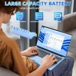 AKCHART 15.6 Inch Laptop Computer with Windows 11 Pro Laptops, 16GB RAM 1024GB SSD, Office 365, WiFi 6, Bluetooth 5.2, 180° Viewing, IPS FHD, 7000mAh, HDMI, Type-C, Cooling Fan