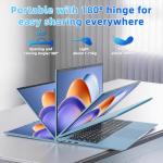 AKCHART 15.6 Inch Laptop Computer with Windows 11 Pro Laptops, 16GB RAM 1024GB SSD, Office 365, WiFi 6, Bluetooth 5.2, 180° Viewing, IPS FHD, 7000mAh, HDMI, Type-C, Cooling Fan