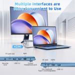 AKCHART 15.6 Inch Laptop Computer with Windows 11 Pro Laptops, 16GB RAM 1024GB SSD, Office 365, WiFi 6, Bluetooth 5.2, 180° Viewing, IPS FHD, 7000mAh, HDMI, Type-C, Cooling Fan