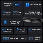 HP Elite Mini G9 Business Desktop Computer, 13th Gen Intel i7-12700T, 16GB DDR5 RAM. 512GB SSD. Ultra Quite Design, RJ-45, HDMI, Wi-Fi 6, Bluetooth, KB & Mouse, Windows 11