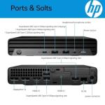 HP Elite Mini G9 Business Desktop Computer, 13th Gen Intel i7-12700T, 16GB DDR5 RAM. 512GB SSD. Ultra Quite Design, RJ-45, HDMI, Wi-Fi 6, Bluetooth, KB & Mouse, Windows 11