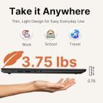 Lenovo 15.6” Laptop • 2026 Edition • FHD 1080P Display • 256GB SSD • Intel Processor • Copilot AI • Wi-Fi 6 & Ethernet • Full-Size Keyboard • Windows 11