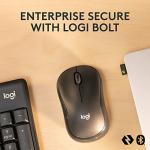Logitech MK370 Combo for Business, Wireless Full-Size Keyboard and Wireless Mouse, Secure Logi Bolt USB Receiver, Bluetooth, Globally Certified Windows/Mac/Chrome, Linux - Graphite