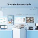 KAMRUI Hyper H2 Mini PC Windows 11 Pro, Intel Core 14450HX (Beats i7-1195G7/12700H), 16GB RAM 512GB PCIe4.0 SSD, Triple 4K, HDMI, DP, USB-C, Ethernet, Mini Desktop Computer for Office, Business