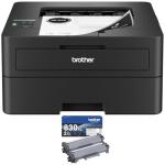 Brother HLL2460DW SOHO Laser Printer Bundle High-Yield Toner, Black Twin Pack (3,000 Pages/Cartridge)