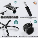 TRALT Ergonomic Office Chair - Desk Chair with Adjustable Lumbar Support Computer Chair - Mesh Comfy Chair with Flip-up Armrests - Gaming Chairs for Adults Home Office (Mesh, Black)