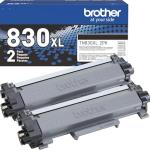 Brother HLL2460DW SOHO Laser Printer Bundle High-Yield Toner, Black Twin Pack (3,000 Pages/Cartridge)