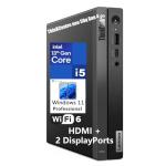 Lenovo ThinKCentre neo 50q Gen 4 Tiny 1L Business Mini Desktop Computer, 13th Gen Intel 8-Core i5-13420H (Beat i7-1355U), 8GB DDR4 RAM, 512GB PCIe SSD, WiFi 6, 2 DisplayPorts, Win 11 Pro