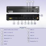 Lenovo ThinKCentre neo 50q Gen 4 Tiny 1L Business Mini Desktop Computer, 13th Gen Intel 8-Core i5-13420H (Beat i7-1355U), 8GB DDR4 RAM, 512GB PCIe SSD, WiFi 6, 2 DisplayPorts, Win 11 Pro