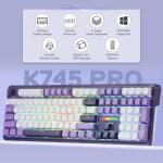 Redragon K745 PRO Wireless Gasket RGB Gaming Keyboard, 108 Keys Mechanical Keyboard w/Extra 4 Hotkeys, Hot-Swap Socket, 5-Layer Noise Dampening, See-Through Round PBT Keycaps, Mint Mambo Switch